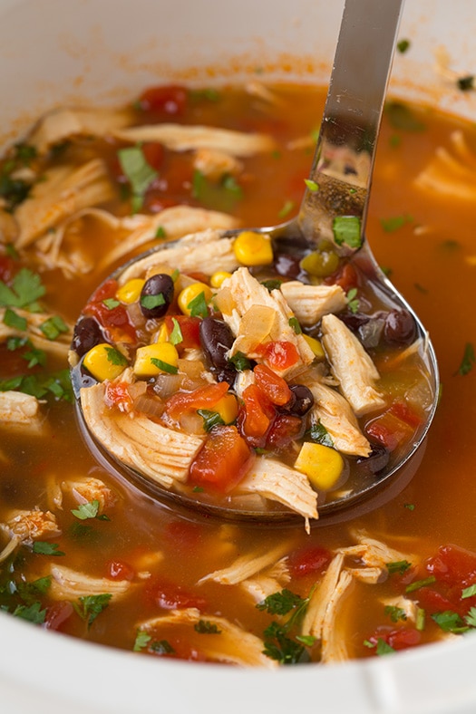 Best Slow Cooker Chicken Tortilla Soup Recipe Tasty 4 Recipes