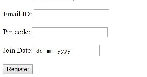 Html Web Pages: Student Information Form Using Html