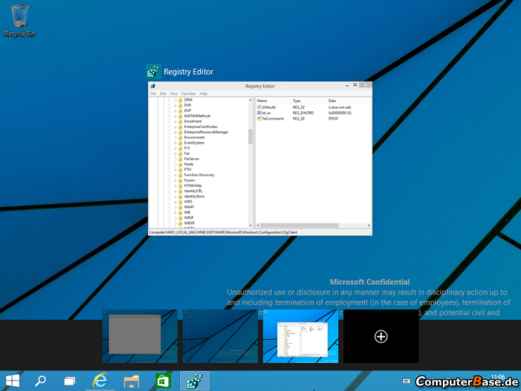 Windows 9'da çoklu pencere