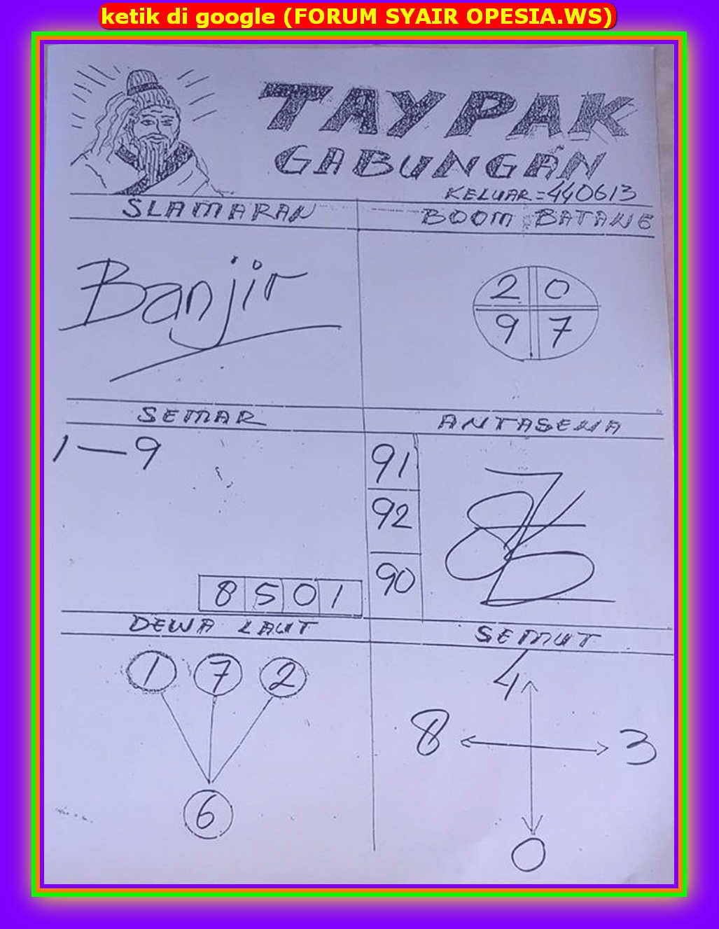 Taypak Gabungan Hari Ini Asia
