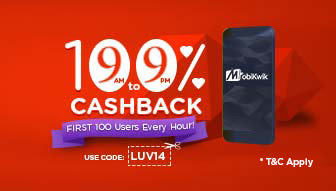 This Valentines Day, do a recharges & Pay bills on Mobikwik and Get lucky with 100% Cashback.