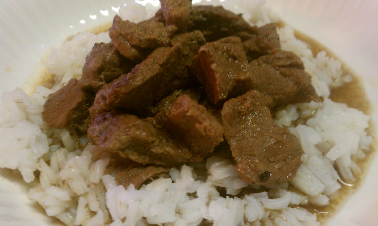 The Barbee Housewife Beef Tips Over Rice