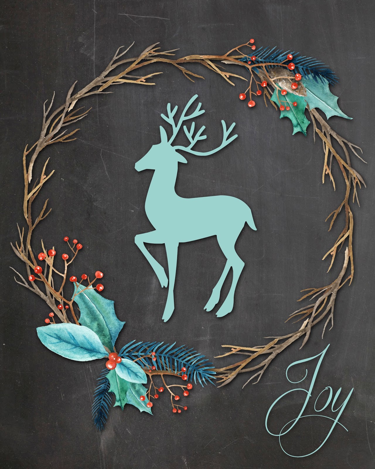 The Scrapbooking Housewife FREE CHRISTMAS WALL ART PRINTABLES