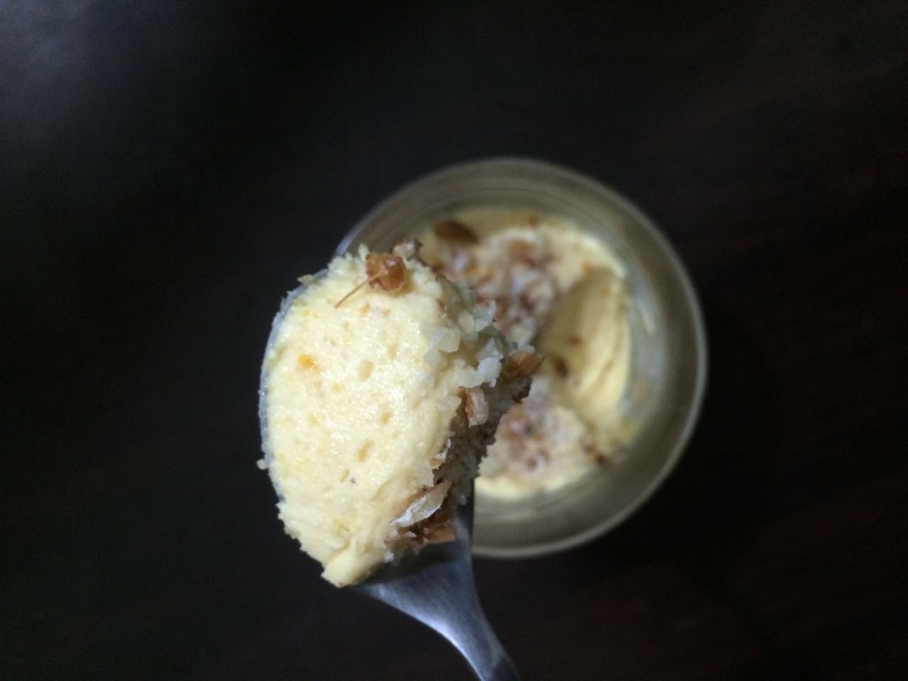Scoop of Dried Apricot Cheese Cake