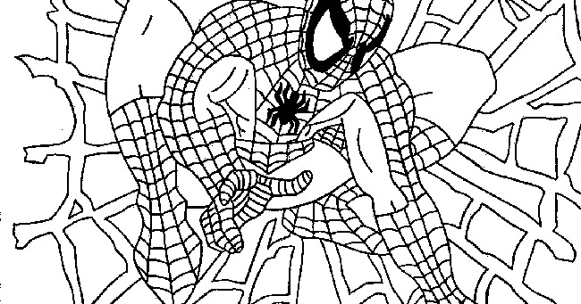 download gambar mewarnai superhero spiderman