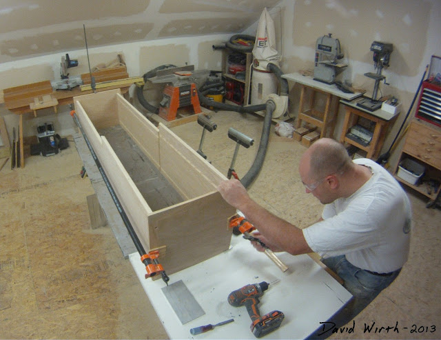 how to build a wood shelf, clamp