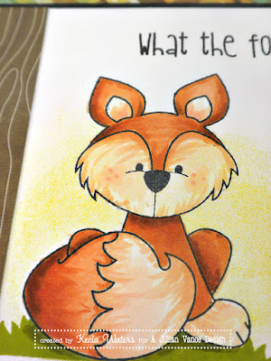 Whimsie Doodles, Kecia Waters, fox, Copic markers