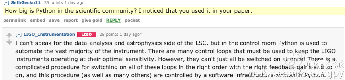 LIGO的科學家們是如何使用Python語言的