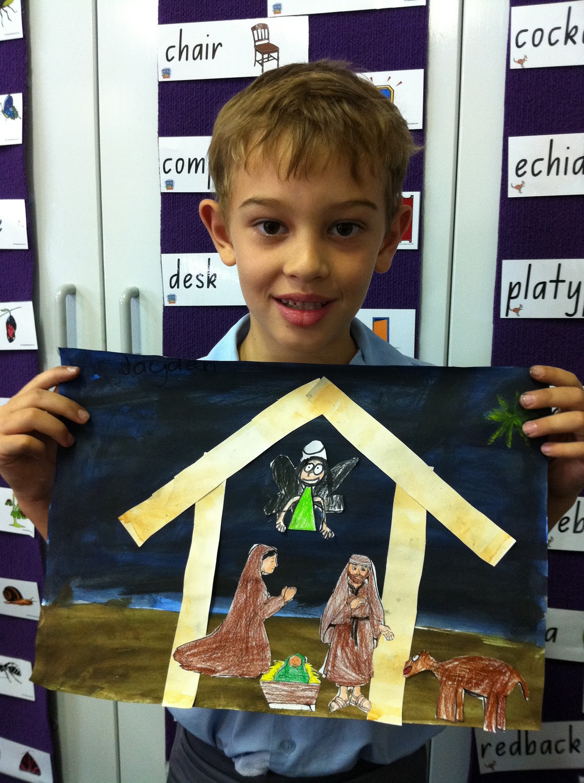 The Smarties Nativity Art