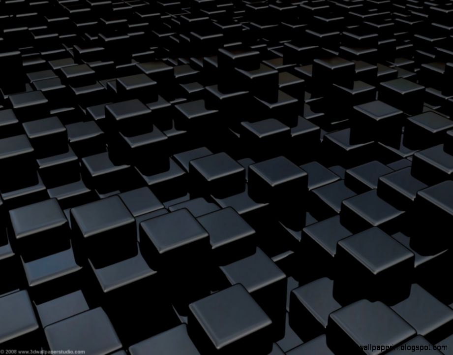 Black Cubes Wallpaper Hd