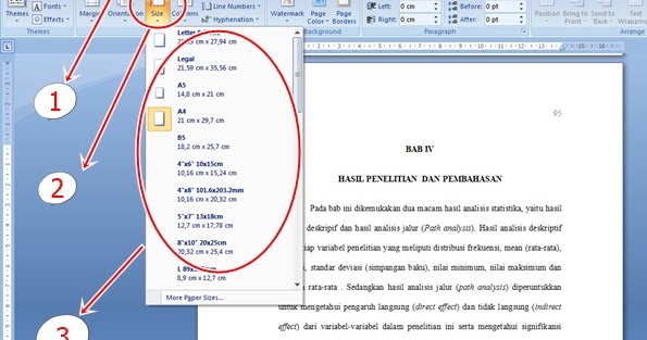 Cara Mengatur Ukuran Kertas Pada Ms Office Word Dan Ukuran Kertas Di