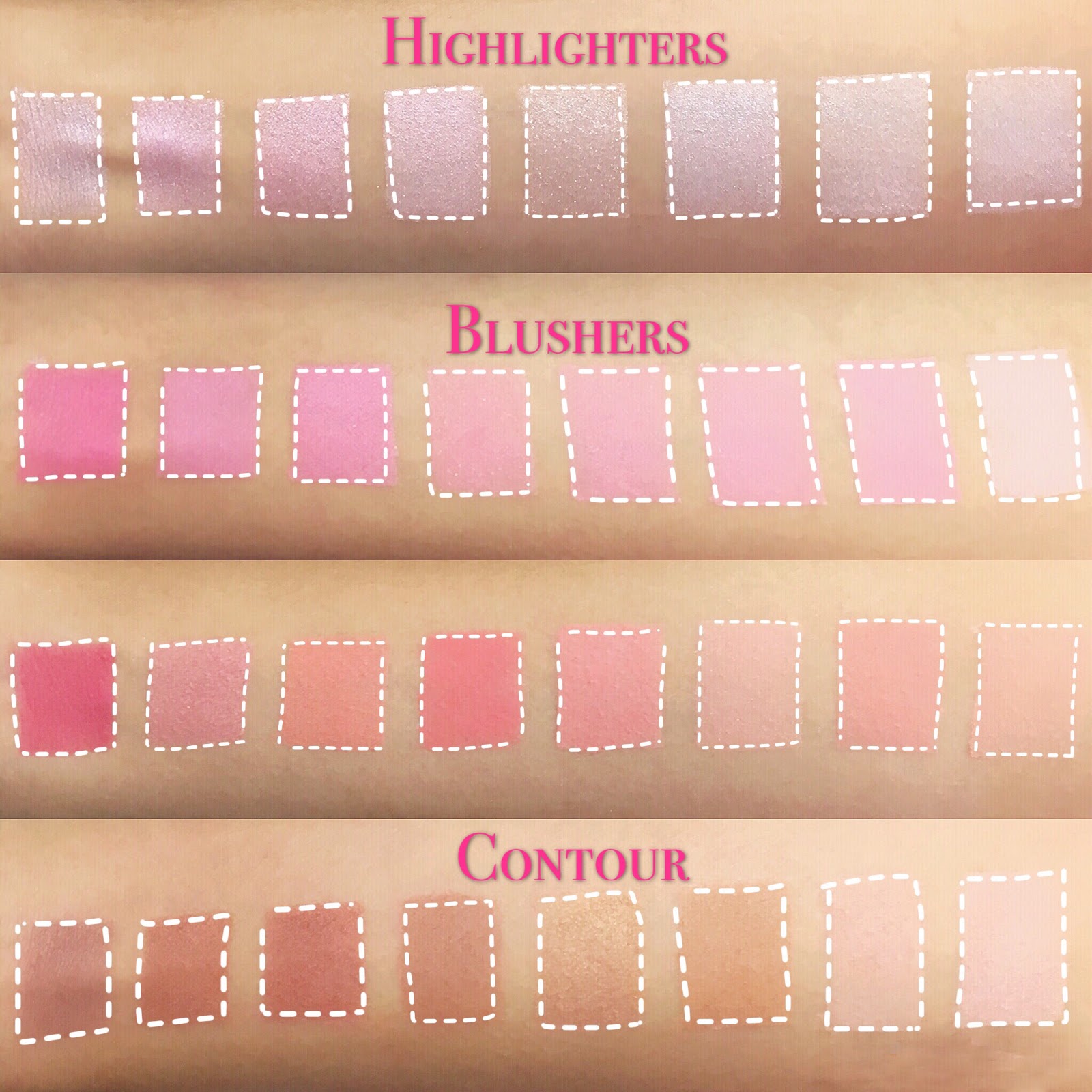 Makeup Revolution UK Ultimate Blush & Light & Contour Palette 🌈