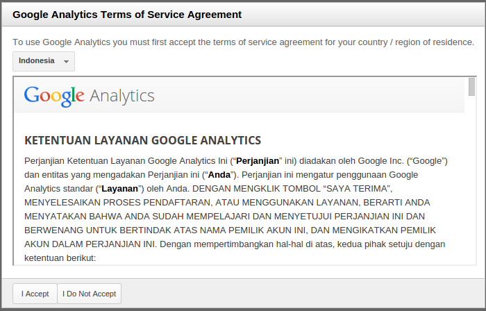 ketentuan-tos google analytics