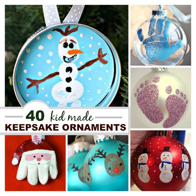 40 KID-MADE KEEPSAKE ORNAMENTS EVERY PARENT SHOULD HAVE - OMG! I love these!