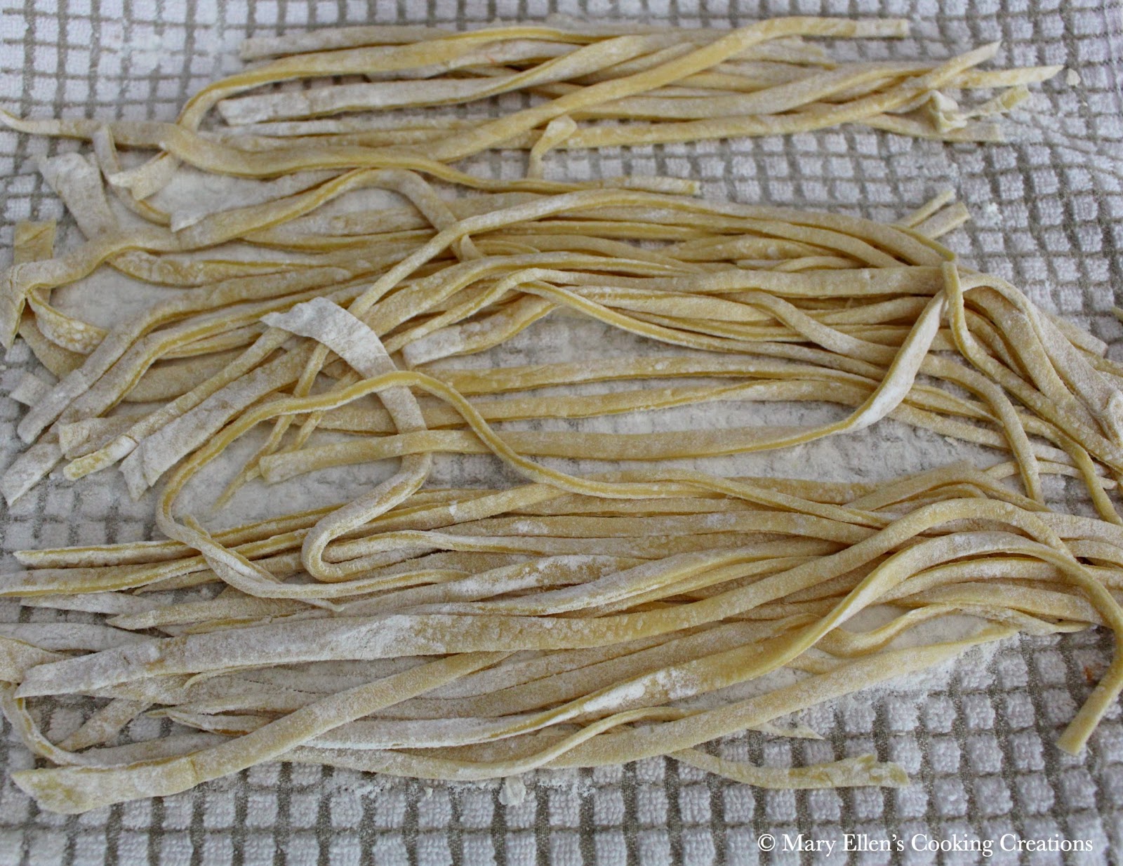 Mary Ellen's Cooking Creations: Homemade Egg Noodles for Soup