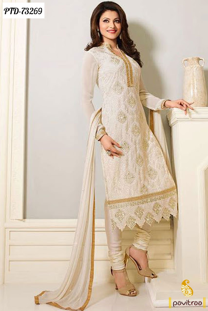 New Fancy Long Style Casual Wear Salwar Suits Online Shopping