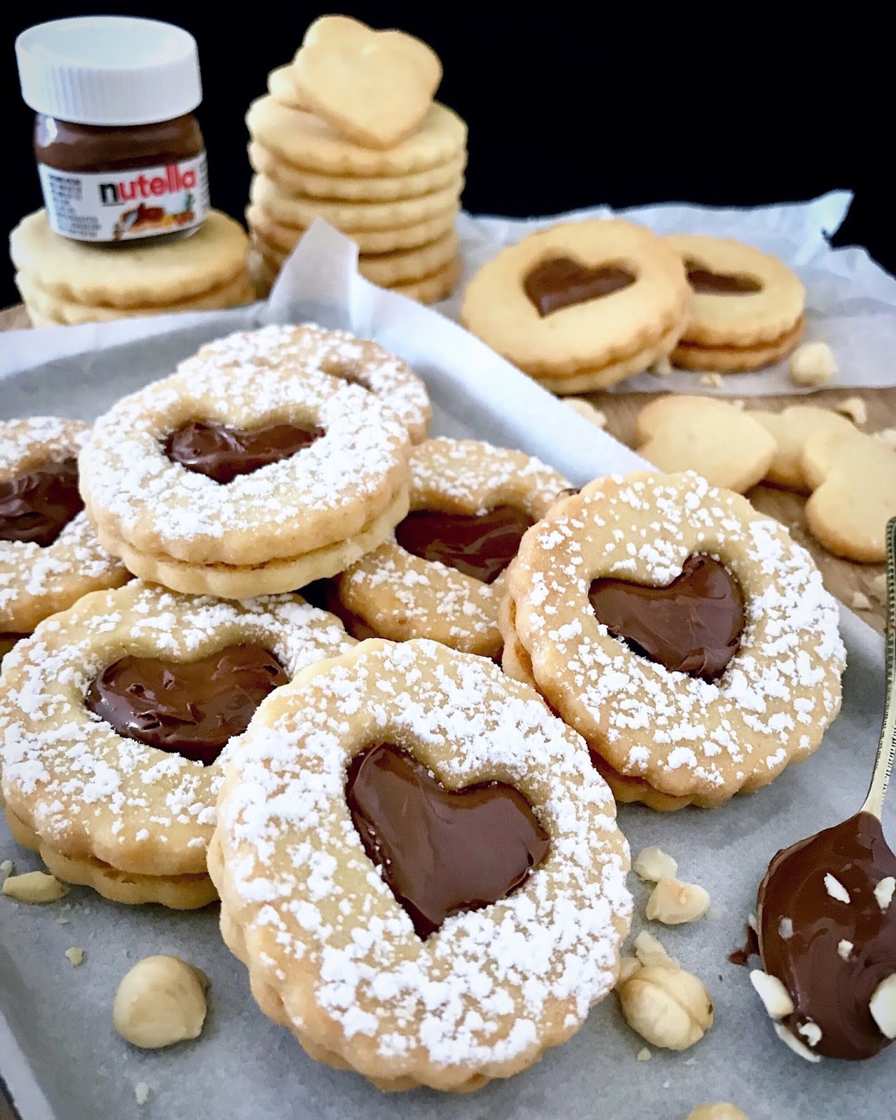 Hazelnut Shortbread Cookies