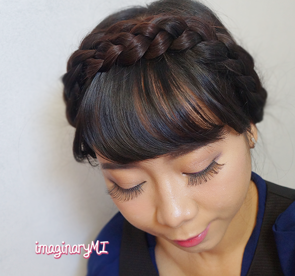 Beauty blogger Indonesia Raden Ayu milkmaid hair tutorial