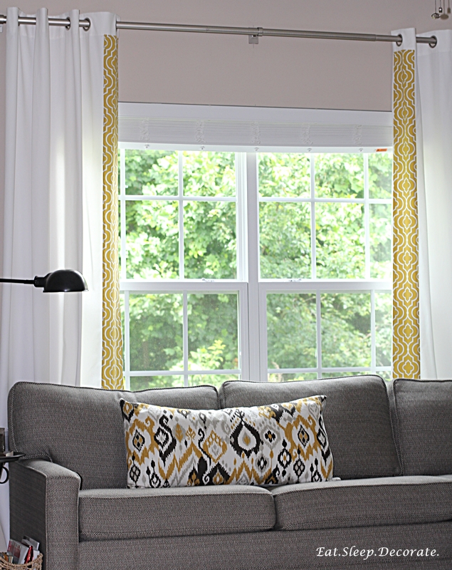 Eat. Sleep. Decorate.: Adding Trim to Ikea Drapes