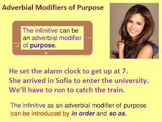 Adverbial Modifiers of Purpose