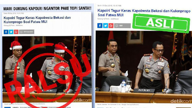 Foto Kapolri Diedit Pakai Topi Santa, Bareskrim Langsung Buru Pelakunya