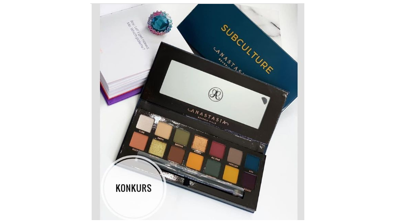 Wygraj paletkę Anastasia Beverly Hills Subculture Konkurs