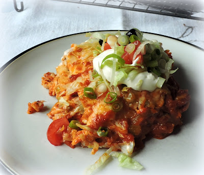 Cheesy Chicken Enchilada Casserole