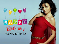 happy birthday photos yana gupta, she is looking so sexy in dark red color wear