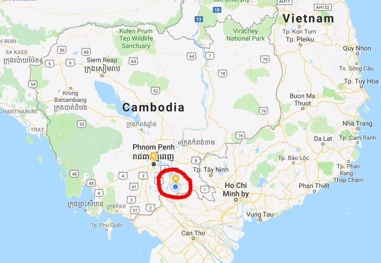 Vi er kommet til Preah Sdach!