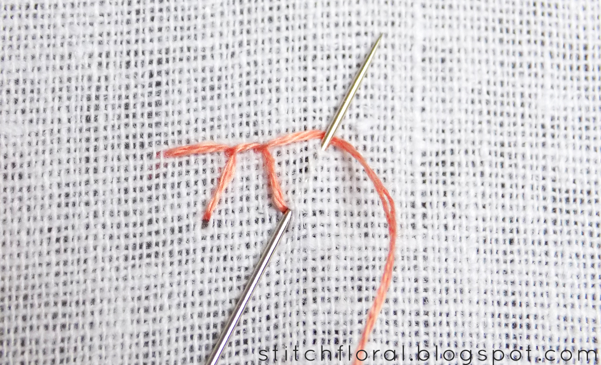 Buttonhole stitch Lesson 2 variations Stitch Floral