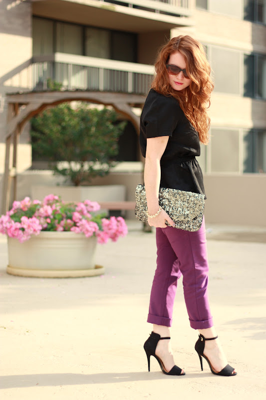 AllyCog: Outfit Post : Peplum + purple