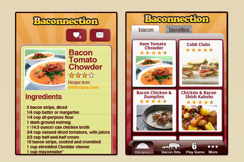 Baconnection The App for Bacon Lovers!