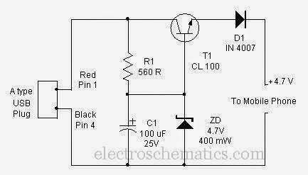 Electrical Engineering World: How to make your USB Mobile Charger Circuit Diagram