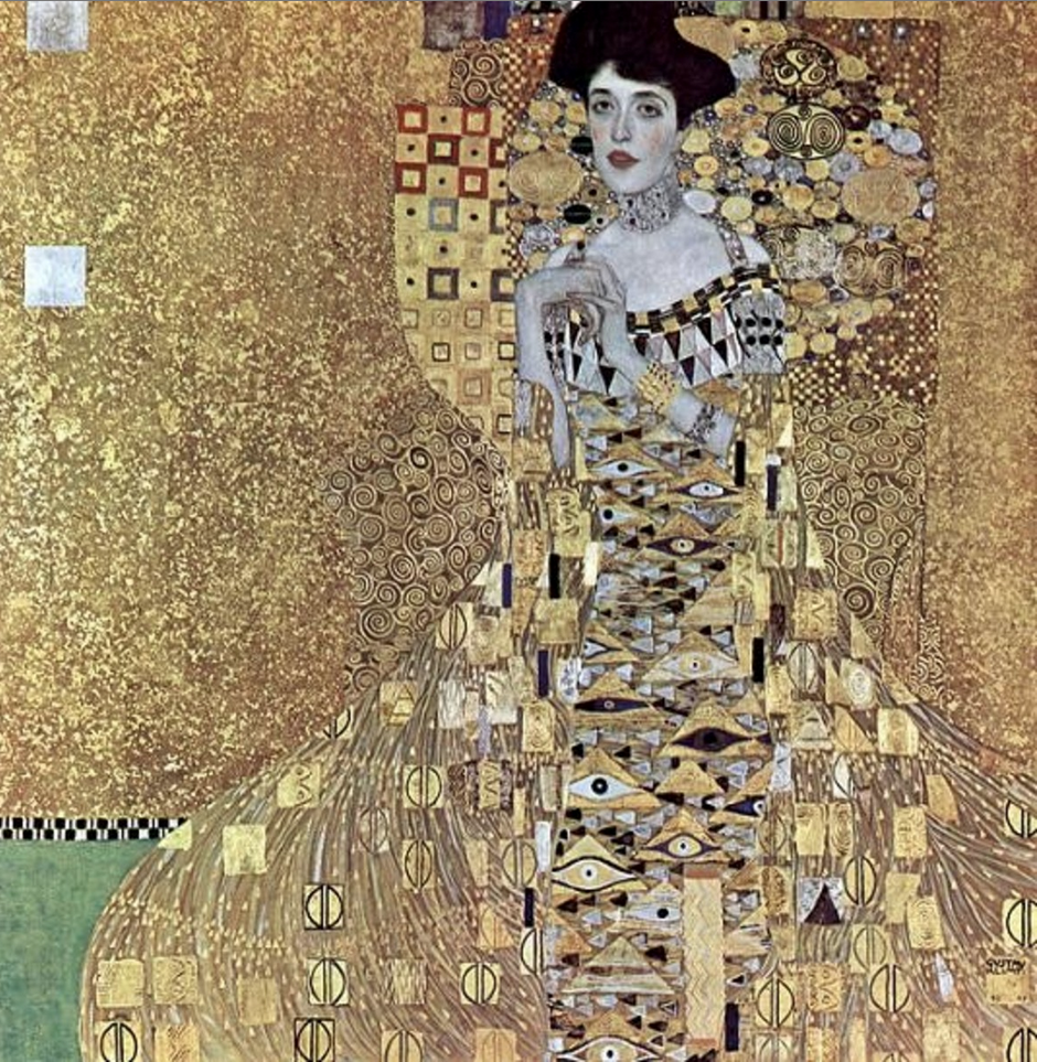 Tableau Mural Gustav Klimt - 'Adele Bloch-Bauer I' (1907) - Reproduction Sur Toile - Prêt à Accrocher - Style Art Nouveau