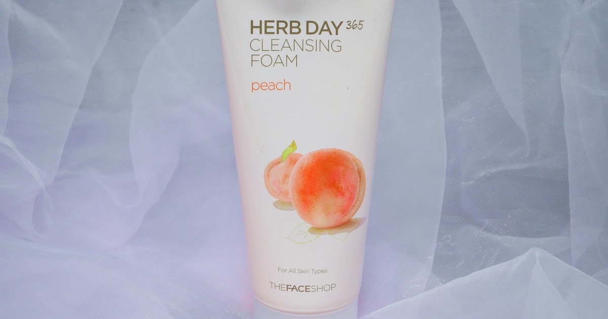 REVIEW THE FACE SHOP Herb day 365 cleansing foam PEACH Big Beauty