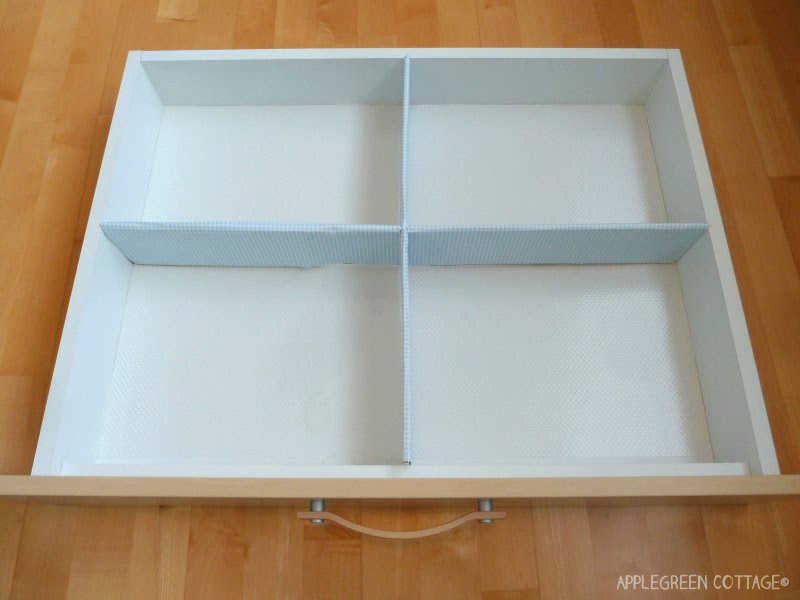 How To Diy Cardboard Drawer Dividers Applegreen Cottage