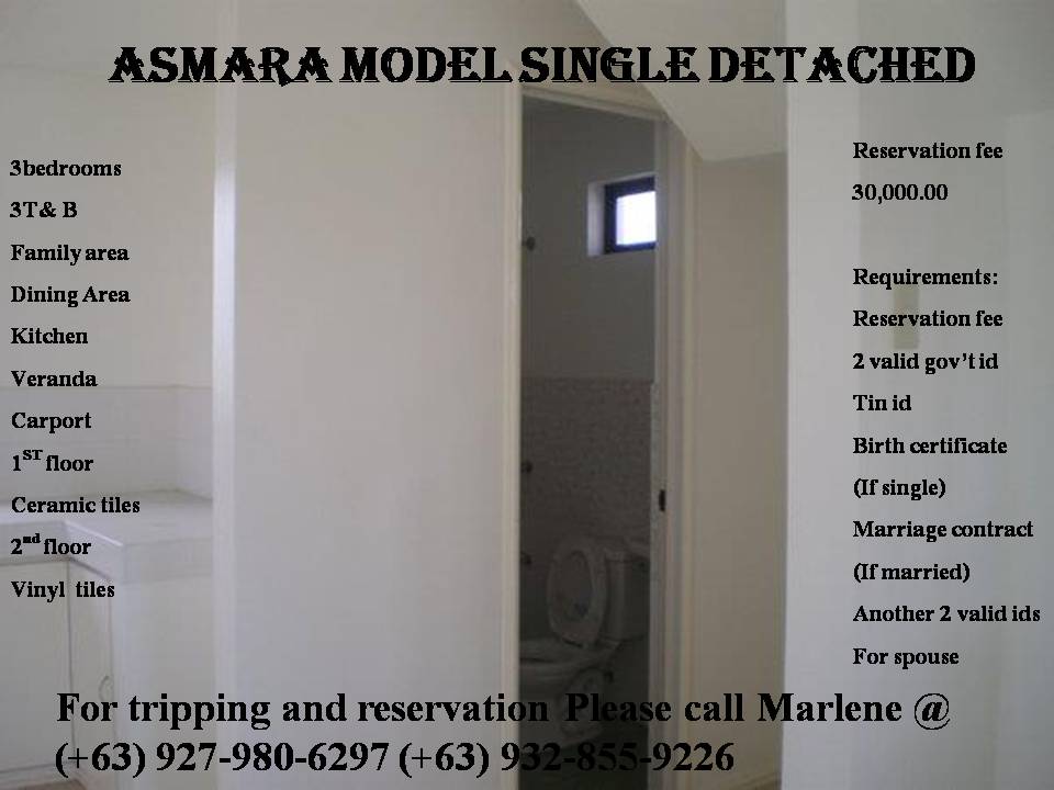 HOUSE AND LOT IN CAVITE THRU INHOUSE AND BANK FINANCING 3bedrooms