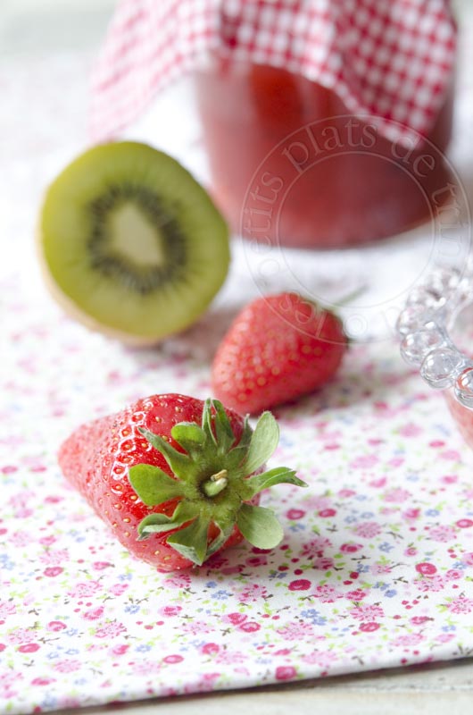 les petits plats de trinidad Confiture fraise et kiwi
