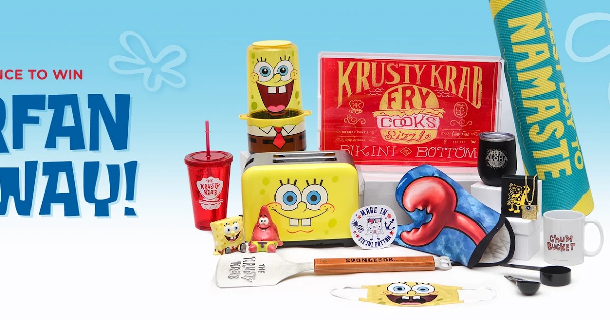NickALive! The SpongeBob Shop Launches the SpongeBob Superfan Giveaway