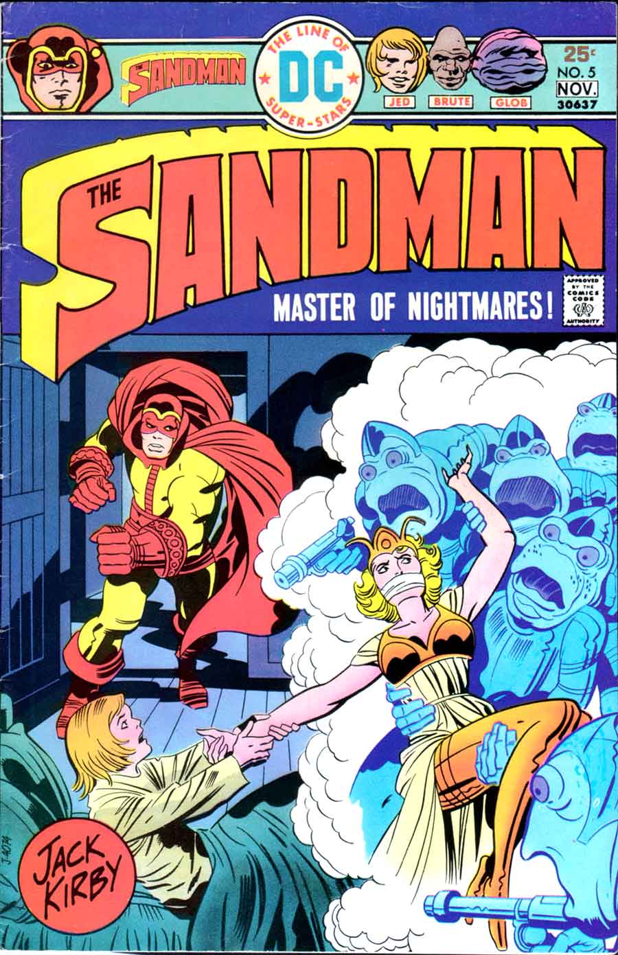 The Sandman v1 #5 dc bronze age comic book cover art by Jack Kirby