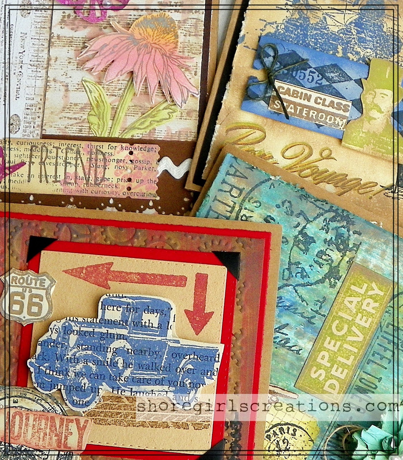 CropStop Stamping Collage Cards 1