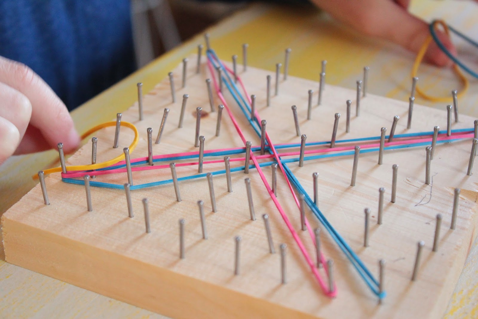 erin's bits & bobs museum inspired rubber band boards