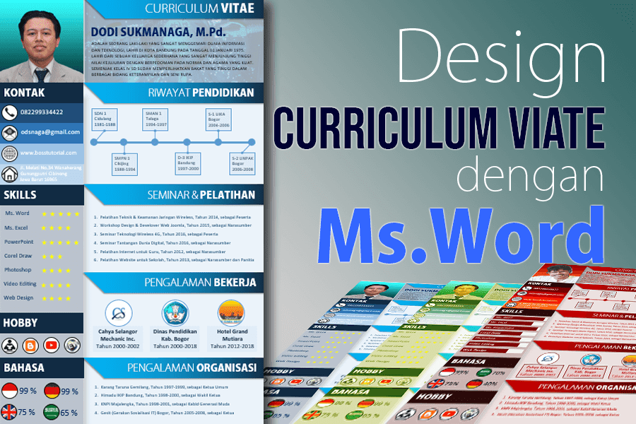 Cara Membuat Desain Curriculum Vitae Dengan Microsoft Word