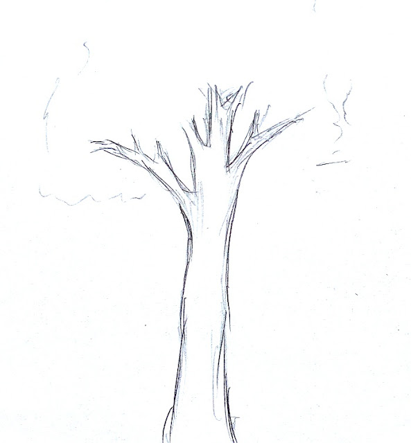 Cara Menggambar Pohon untuk Pemula dan Psikotes - Elmu.web.id