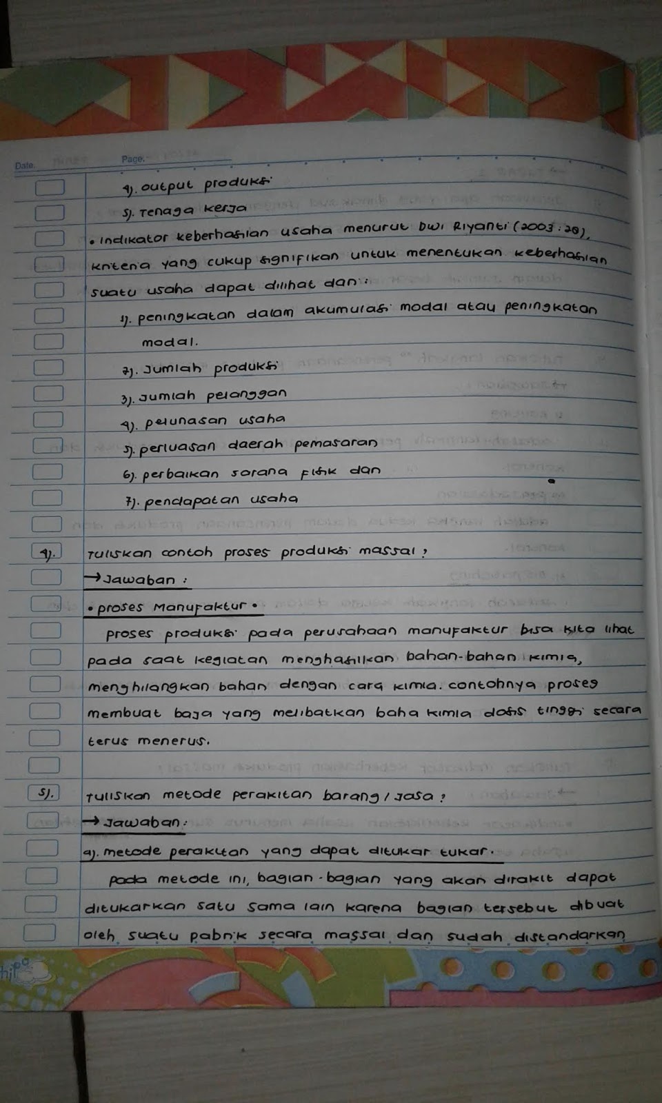 Tugas Produksi Massal