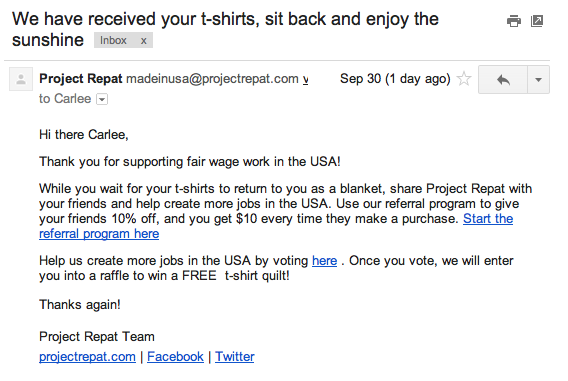 project repat location