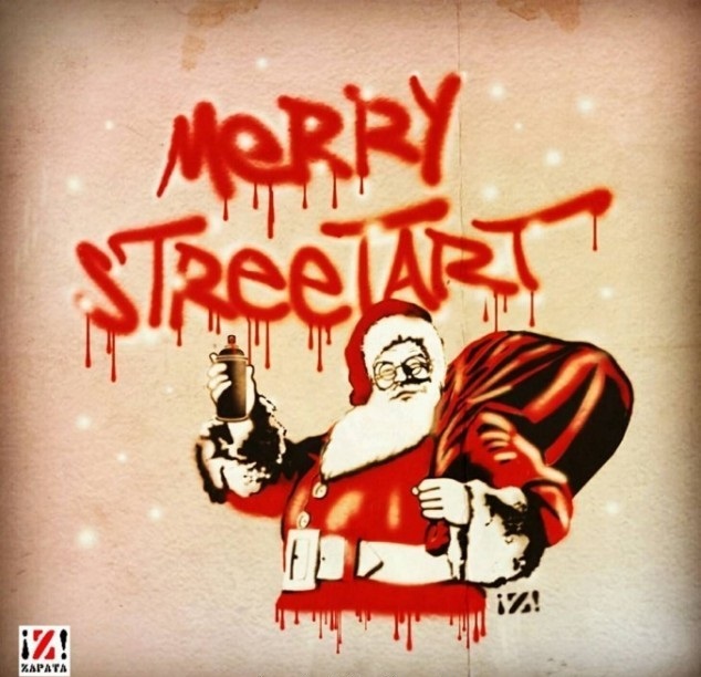 Bytes Christmas Street Art