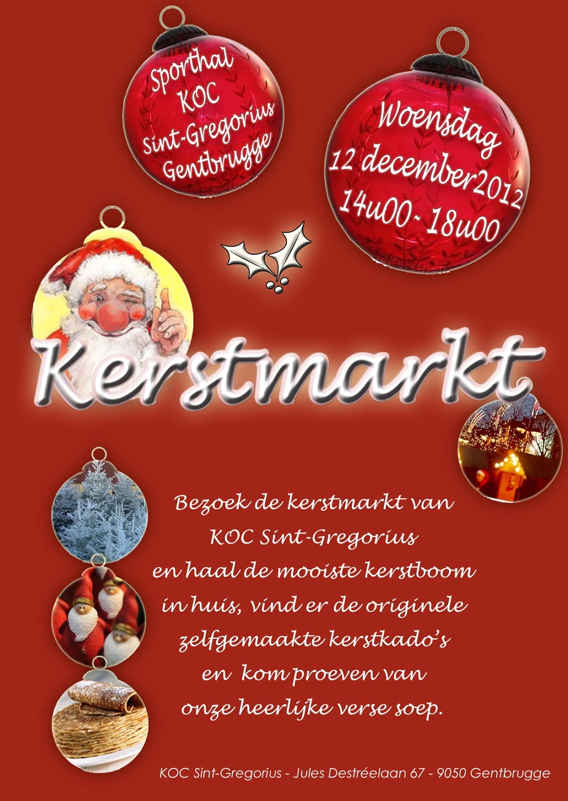 SintGregorius Afdeling A Uitnodiging kerstmarkt