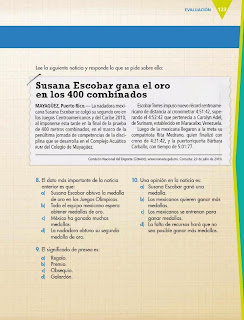 Apoyo Primaria Español 6to Grado Bloque III Evaluación