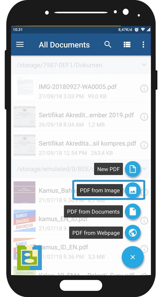 CARA MUDAH CONVERT JPEG KE PDF DI ANDROID - UDIBARAID